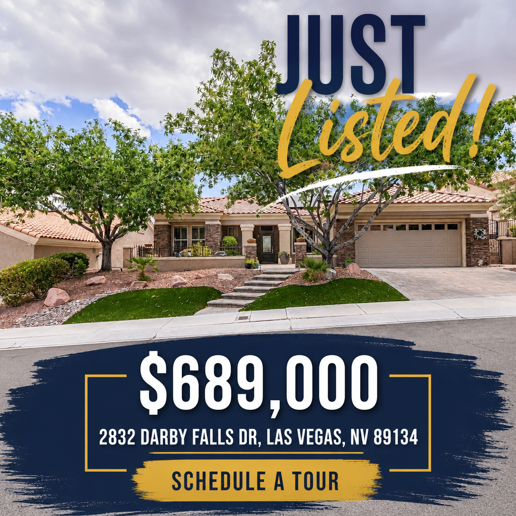 Just Listed ad, 2832 Darby Falls Dr, Las Vegas NV