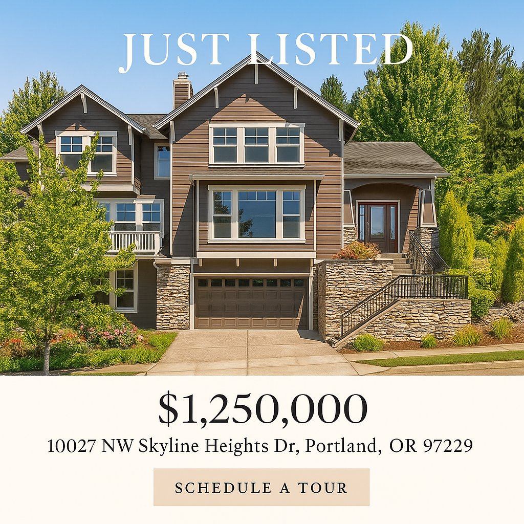 Just Listed Portland ad creative example