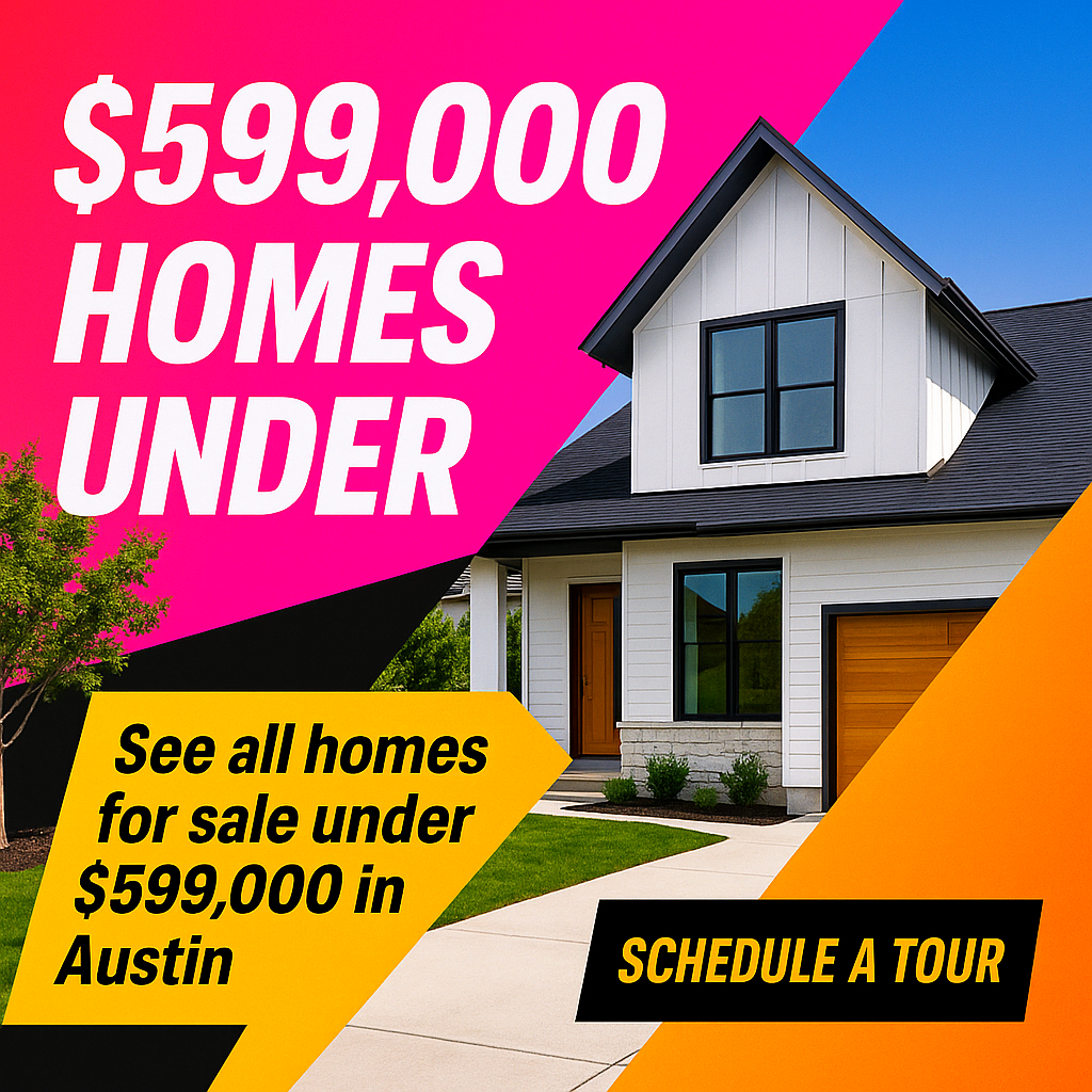 Homes Under $599K ad creative example