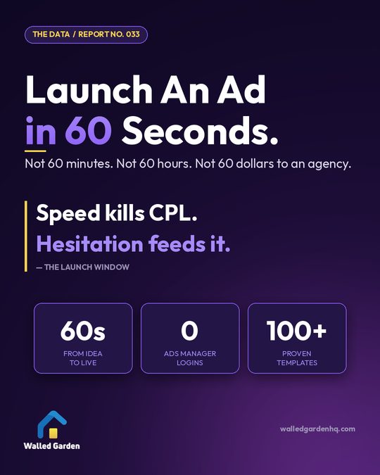 Launch An Ad in 60 Seconds